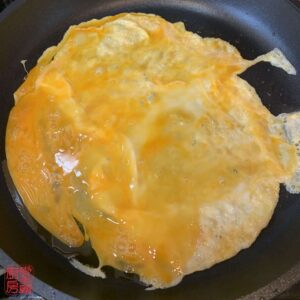 Auntie Emilys Kitchen-Tornado Omelet Rice with Meat Sauce-Egg-Step2