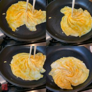 Auntie Emilys Kitchen-Tornado Omelet Rice with Meat Sauce-Egg-Step4