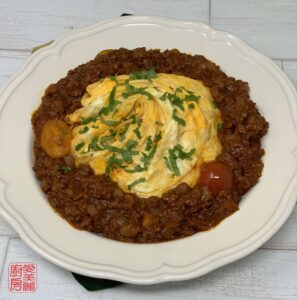 Auntie Emilys Kitchen-Tornado Omelet Rice with Meat Sauce-Egg-Step6