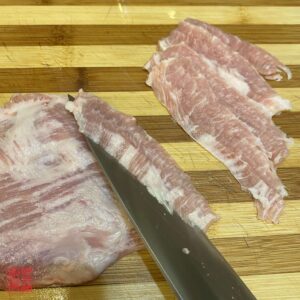 Auntie Emilys Kitchen-Easy Cauliflower and Pork Jowls Stir-Fry-Step 1
