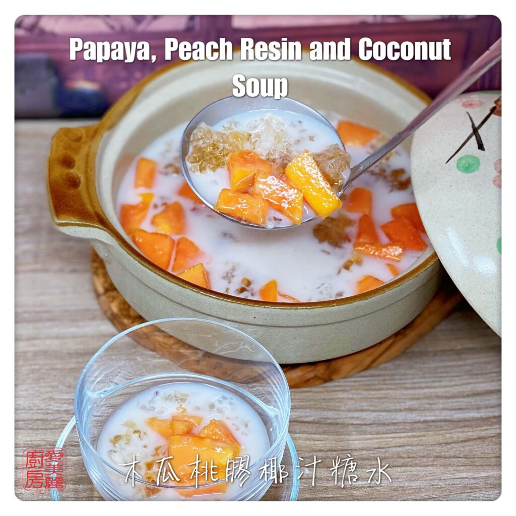 Auntie Emilys Kitchen-Papaya Peach Resin and Coconut Soup 3