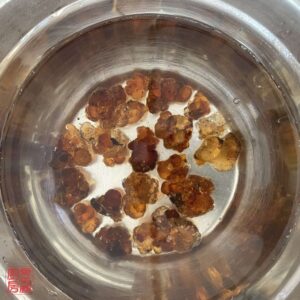 Auntie Emilys Kitchen-Papaya Peach Resin and Coconut Soup-Step1