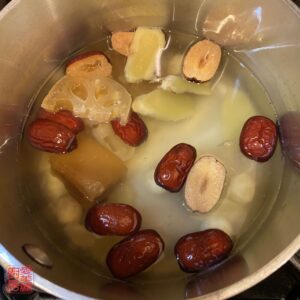 Auntie Emilys Kitchen-Black Sesame Rice Balls-Soup-Step1