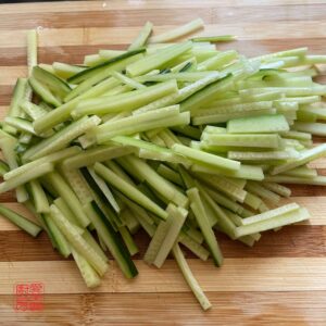 Auntie Emilys Kitchen - Cucumber and Pork Stir-Fry -Step 3
